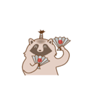 ゆかいなたぬさん（個別スタンプ：1）