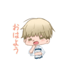 青髪くんと金髪くん（個別スタンプ：1）