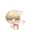 青髪くんと金髪くん（個別スタンプ：3）