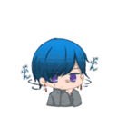 青髪くんと金髪くん（個別スタンプ：8）
