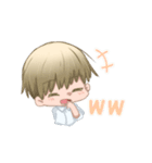 青髪くんと金髪くん（個別スタンプ：9）