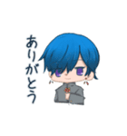 青髪くんと金髪くん（個別スタンプ：10）