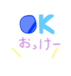 パステルカラーのスタンプ⸜(๑⃙⃘'ᵕ'๑⃙⃘)⸝⋆*（個別スタンプ：1）