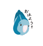水色のマメルリハ（個別スタンプ：6）