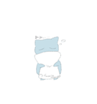 みずいろゆるねこ（個別スタンプ：6）
