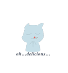 みずいろゆるねこ（個別スタンプ：13）