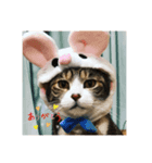 人気者らぶにゃん（個別スタンプ：4）