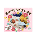 マルチーズと赤ちゃん（個別スタンプ：3）
