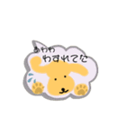 吹き出しの中からしゃべるワンコ（個別スタンプ：24）