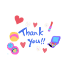 Girls Make and Flowers（個別スタンプ：1）