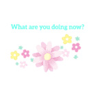 Girls Make and Flowers（個別スタンプ：11）