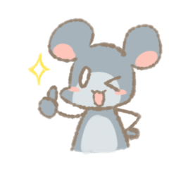 [LINEスタンプ] ゆるふわねずみのスタンプの画像（メイン）