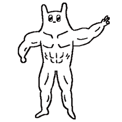 [LINEスタンプ] トクキ は 白ふわである。の画像（メイン）