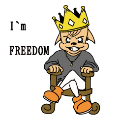 [LINEスタンプ] プニーのFREEDOM LIFE
