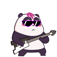 [LINEスタンプ] Panda Pange 音楽家