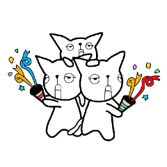 [LINEスタンプ] 猫の集合体『GATHERING』