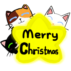 [LINEスタンプ] 猫たちのクリスマスの画像（メイン）