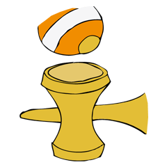 [LINEスタンプ] けん玉トリックゲーム初級スタンプ