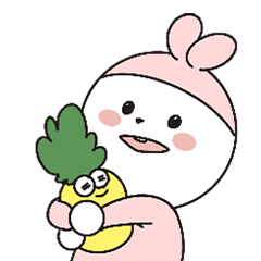 [LINEスタンプ] ウサぴょん もも