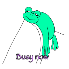 [LINEスタンプ] ケロくんと愉快な仲間たち 英語版