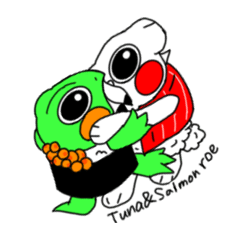 [LINEスタンプ] 鳥獣寿司戯画