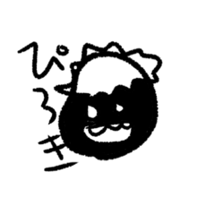 [LINEスタンプ] 日常で使えるぴろきのための黒豆スタンプ