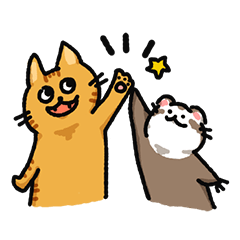 [LINEスタンプ] フェレネコ日誌