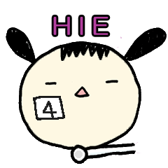 [LINEスタンプ] HIE ひかりちゃん4