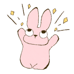 [LINEスタンプ] ぴんくのゆるうさちゃんスタンプ