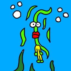 [LINEスタンプ] アオミドロ星人