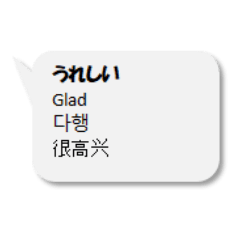 [LINEスタンプ] シンプル！文字吹き出し！4ヶ国語の画像（メイン）