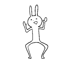 [LINEスタンプ] マイムうさぎ