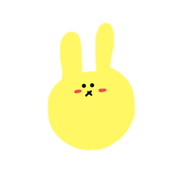 [LINEスタンプ] きいろいうさぎのラパンちゃん