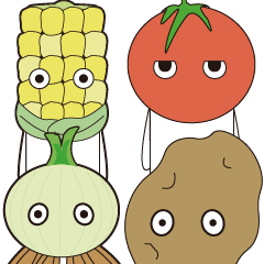[LINEスタンプ] クッキングベジタブルズ