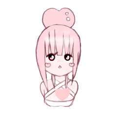 [LINEスタンプ] 桃色ヘアの桃ちゃん