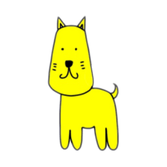 [LINEスタンプ] キイロイヌ