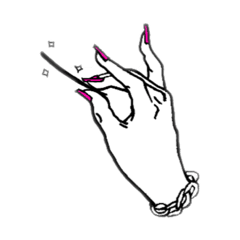 [LINEスタンプ] シルエットガールズ