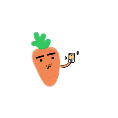 [LINEスタンプ] 太眉キャロット