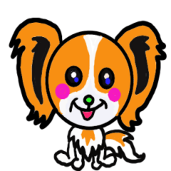 [LINEスタンプ] 甘えん坊パピヨン犬リロ