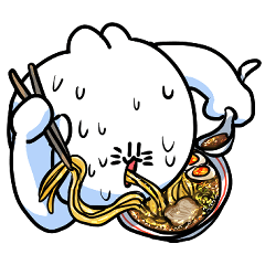 [LINEスタンプ] 美味しいものがあるのが悪い