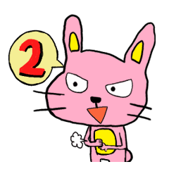 [LINEスタンプ] いじわる顔のうさぎと仲間たち2