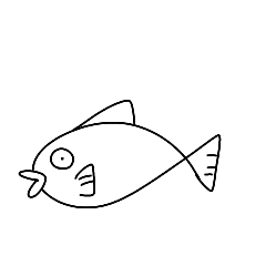 [LINEスタンプ] ただの魚 ver.3