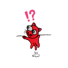[LINEスタンプ] レッドキャット