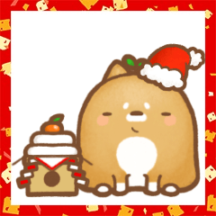[LINEスタンプ] 鉢植え犬はちーお正月+クリスマス鉢ーの画像（メイン）