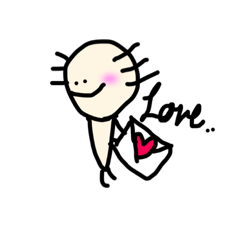 [LINEスタンプ] あきおくん(ウーパールーパー)の日常②