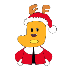 [LINEスタンプ] くつしたサンタ1