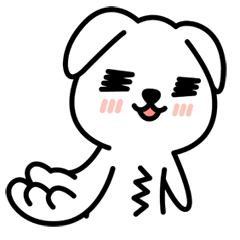 [LINEスタンプ] 誰よりも速く,珍しい子犬！の画像（メイン）