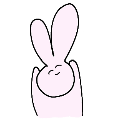 [LINEスタンプ] ただのゆるいうさぎ