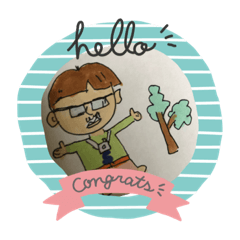 [LINEスタンプ] 世界に羽ばたくスガワラくん！