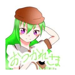 4人のオリキャラスタンプ